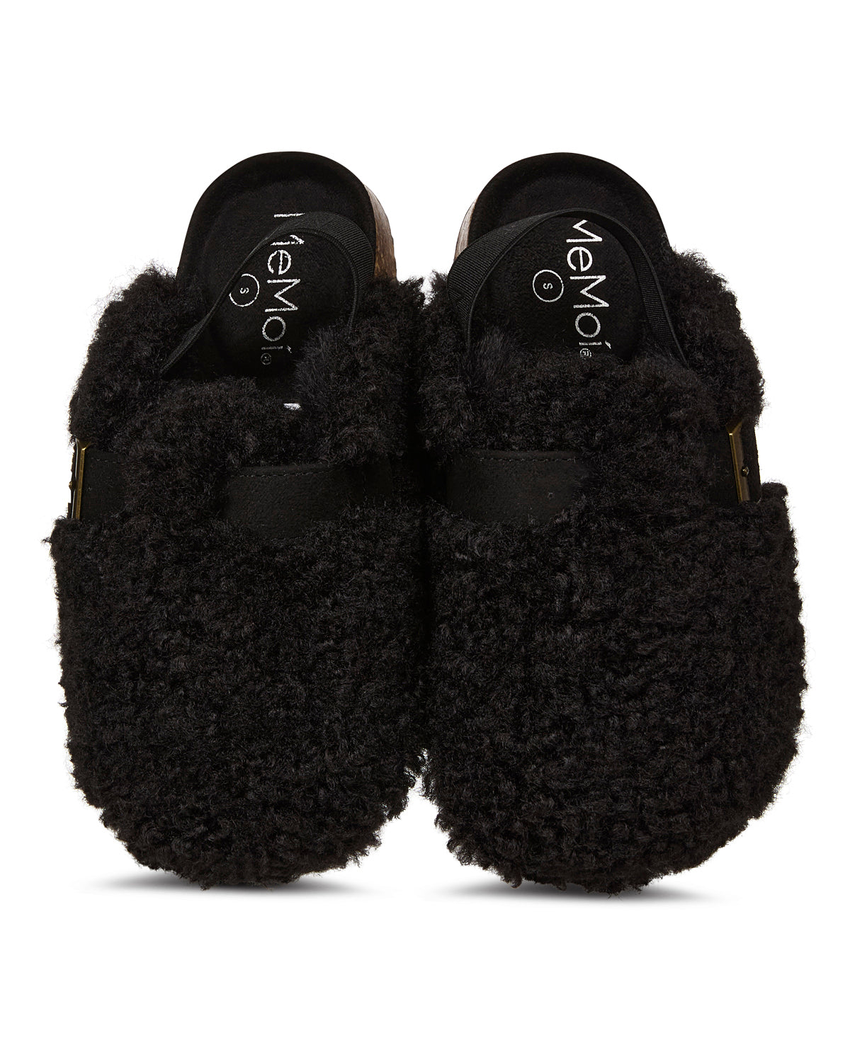 Kids' Teddy Sherpa Slippers : Color: Black