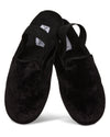 Kids' Velvet Sling Back Slippers : Color: Black