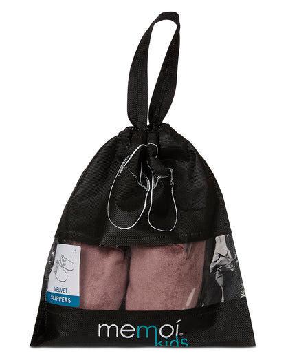 Kids' Velvet Sling Back Slippers : Color: Blush