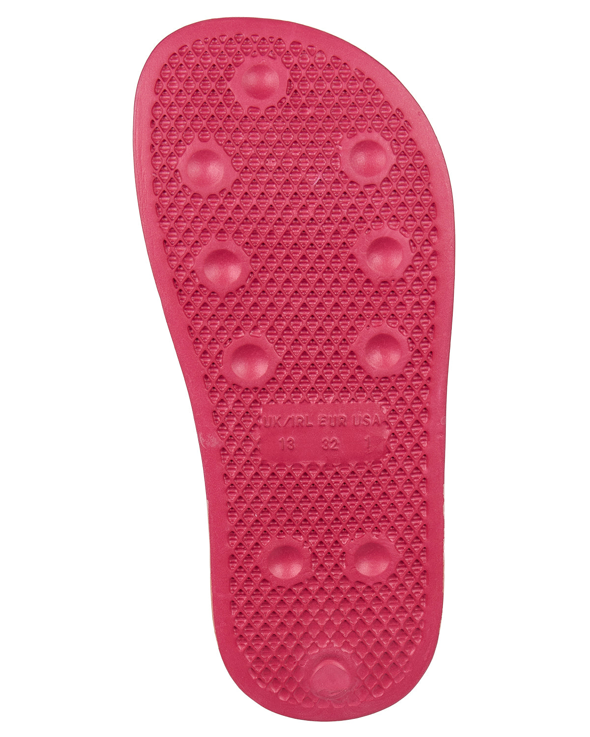 Girls Striped Super-Soft "Good Vibes" Slide Sandal : Color: Pink