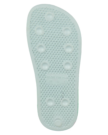 Girls Striped Super-Soft "Good Vibes" Slide Sandal : Color: Pink