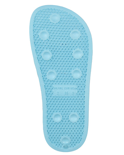 Boys and Girls Super-Soft Cushioned "Hello Summer" Slide Sandal : Color: Pink