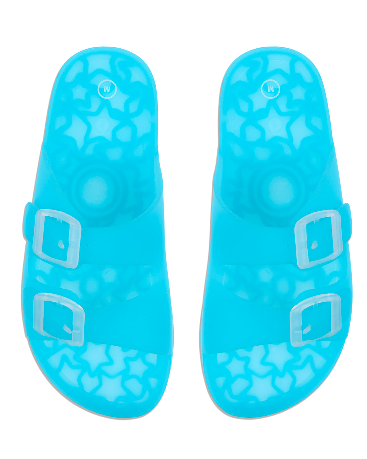 Kids Double-Buckle Jelly Slide Sandal : Color: Blue