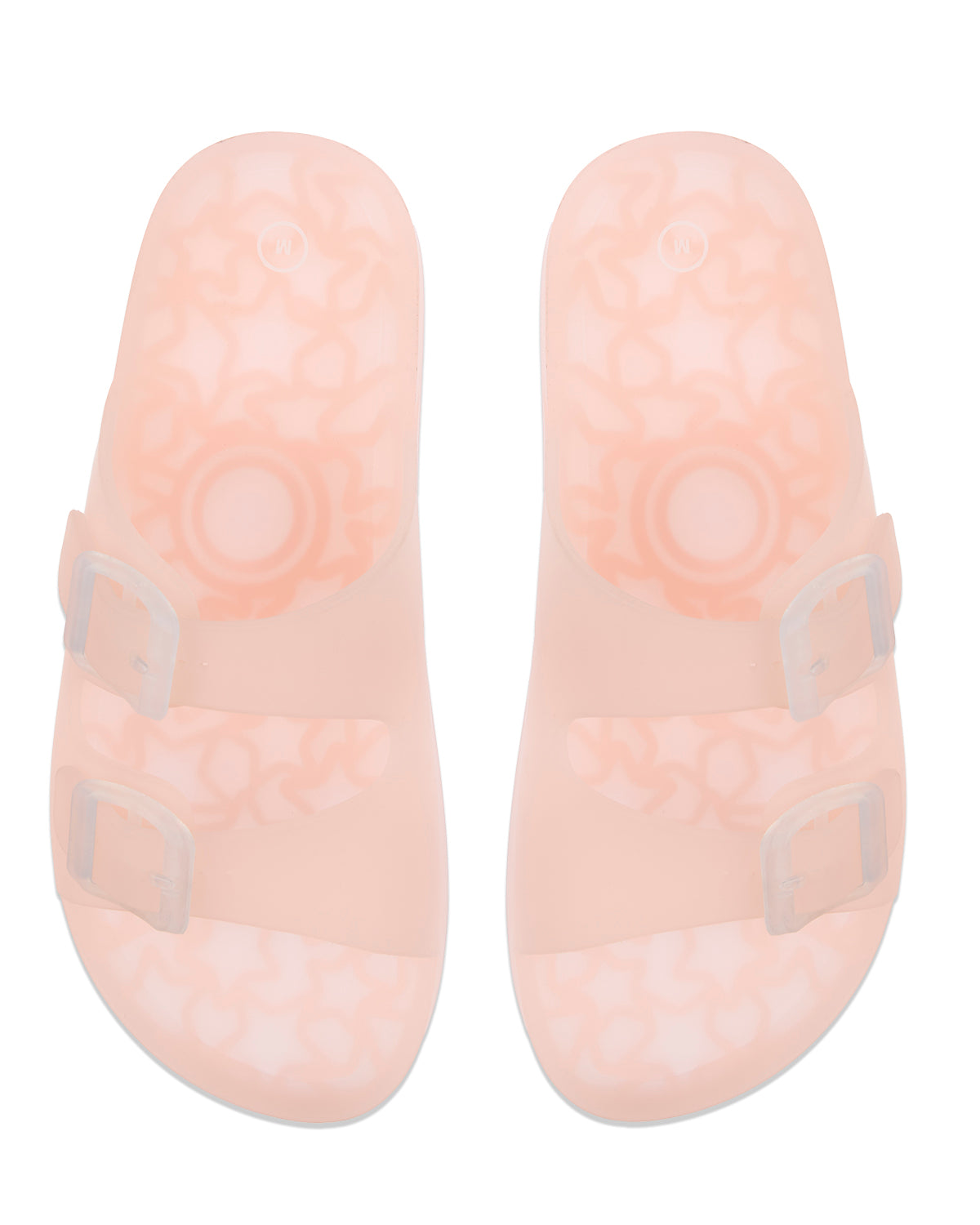 Kids Double-Buckle Jelly Slide Sandal : Color: Pink
