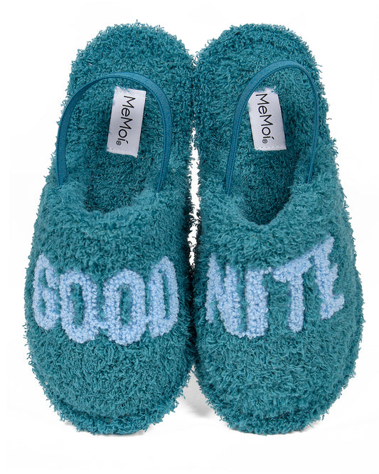 Good Nite Kids Sherpa Slipper : Color: Tropical Teal