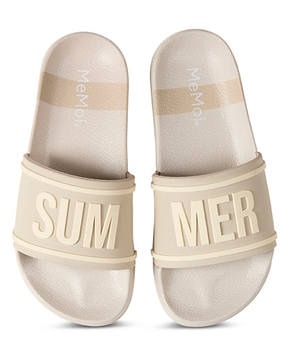 Kids "Summer" EVA-Cushioned Slip-On Slide Sandal with 3D Graphics