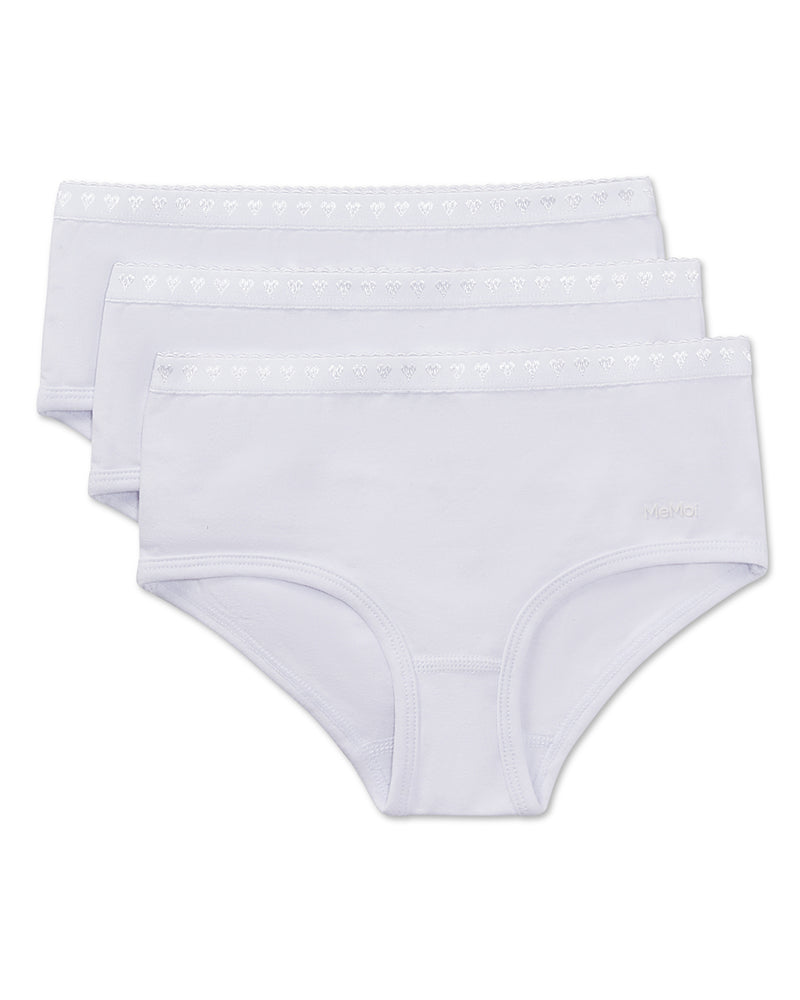 Girls' 3 Pair Pack Solid Briefs