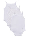 3 Pair Pack Baby and Toddler Cotton Rich Ribbed and Dot Pattern Bodysuits : Color: Pink Multi