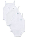 Ribbed On The Move Bodysuits : Color: White-White-White