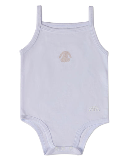 3 Pack Baby "Playful Bunny" Cotton / Modal Tag-Free Bodysuits