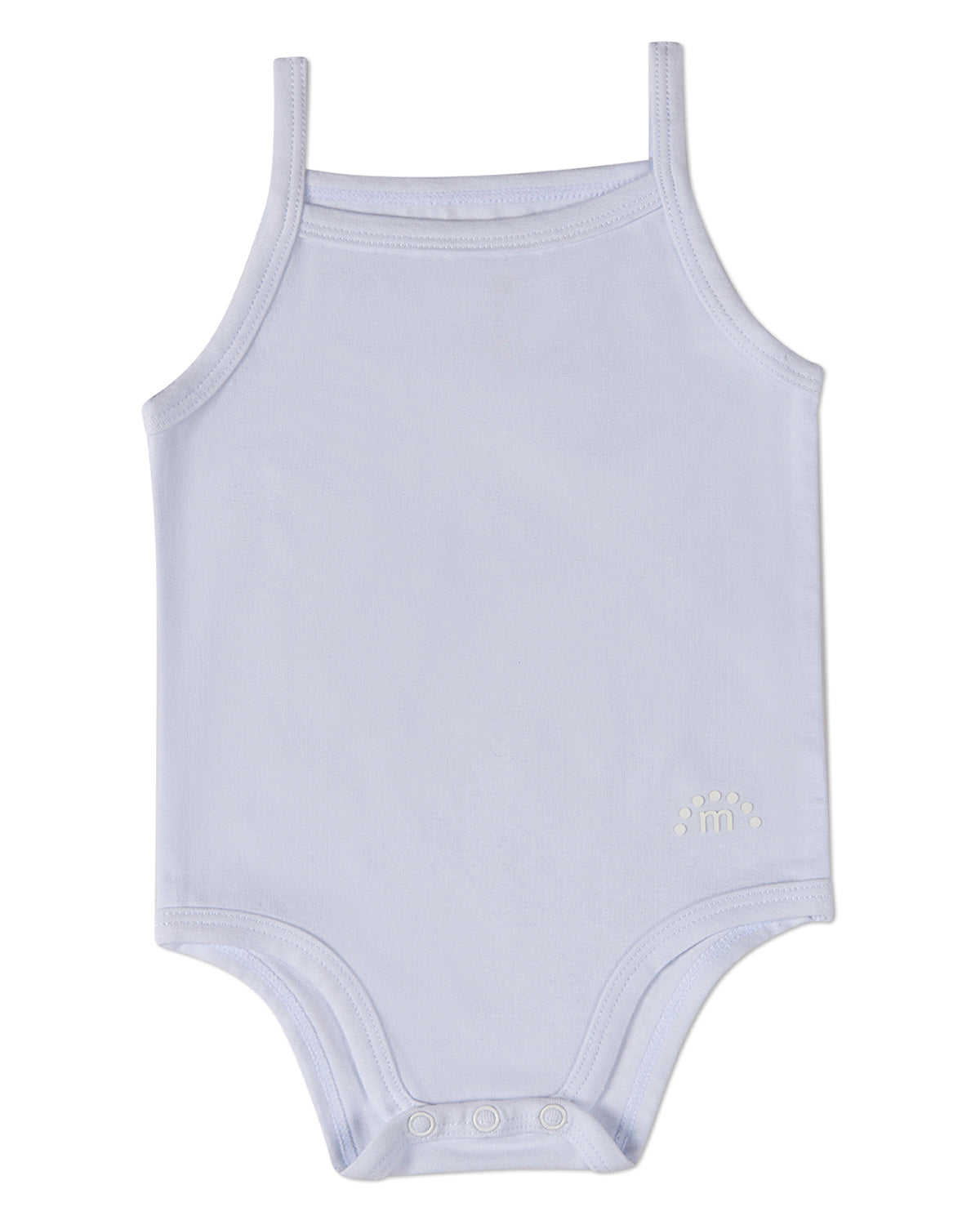 3 Pack Unisex Baby Cotton / Modal Tag-Free Solid White Bodysuits