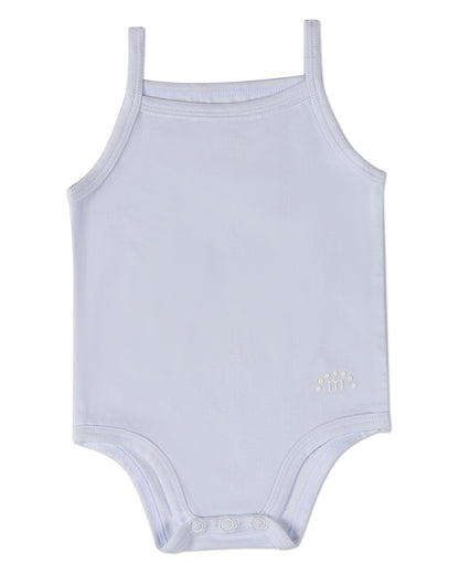 3 Pack Unisex Baby Cotton / Modal Tag-Free Solid White Bodysuits