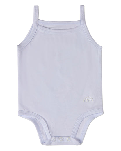 3 Pack Baby Cotton / Modal Bodysuits - Petite Leaves, Stripes, Solid
