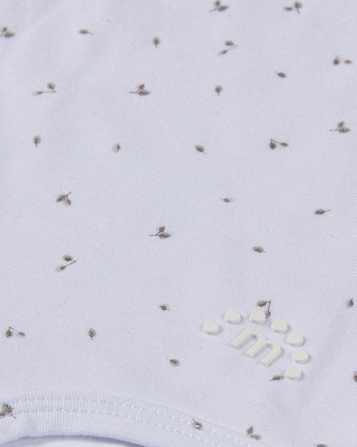 3 Pack Baby Cotton / Modal Bodysuits - Petite Leaves, Stripes, Solid