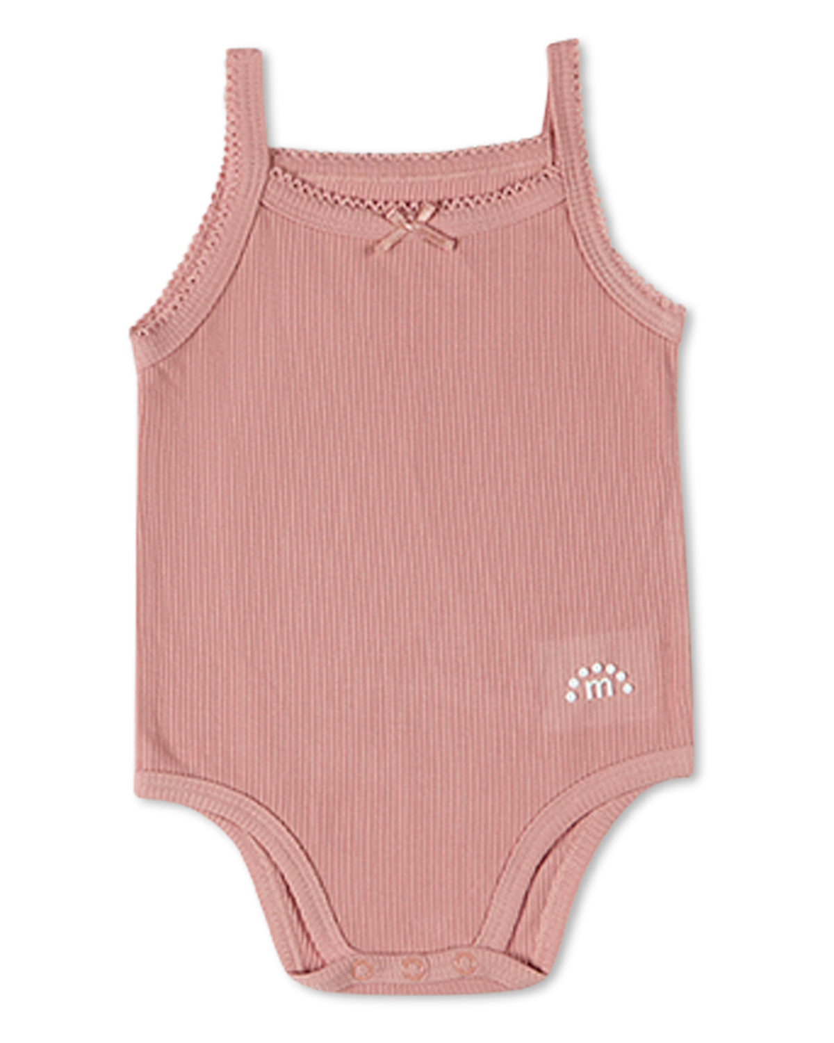 3 Pack Baby Mini-Ribbed Stretch Modal Solid-Color Bodysuits