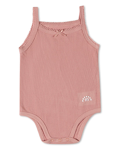 3 Pack Baby Mini-Ribbed Stretch Modal Solid-Color Bodysuits