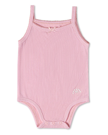 3 Pack Baby Mini-Ribbed Stretch Modal Solid-Color Bodysuits