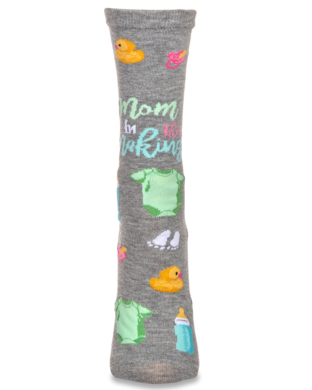 Mama In the Making Greeting Card Socks : Color: Med Gray Heather