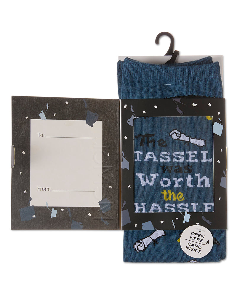 The Tassel Was Worth The Hassle Greeting Card Socks