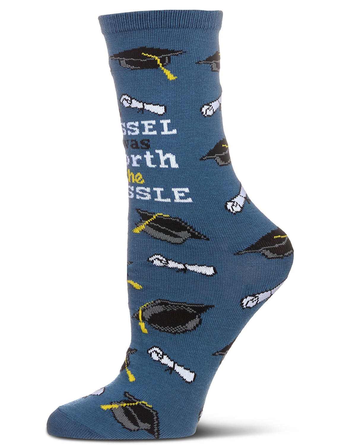 The Tassel Was Worth The Hassle Greeting Card Socks : Color: Blue Nights