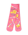 Feel Butter Soon Greeting Card Crew Socks : Color: Apricot