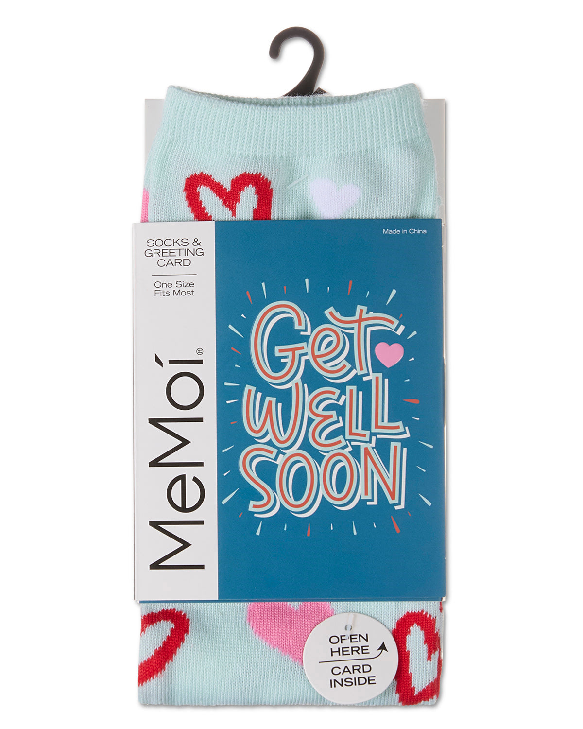 Just Chicken In On You Greeting Card Crew Socks : Color: Mint