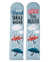 Udder The Weather Greeting Card Socks : Color: Sky Blue