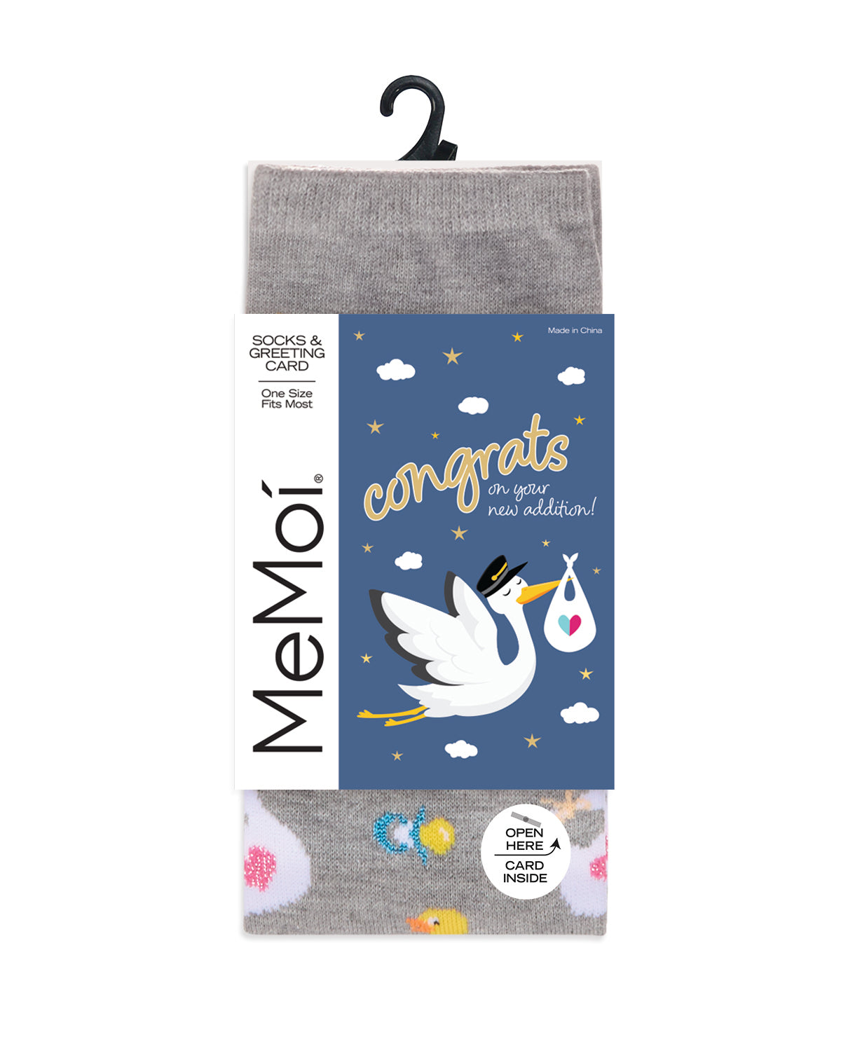 So Storked & Excited Greeting Card Crew Socks
