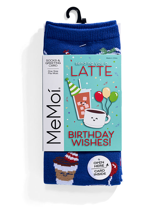 Women's "Have A Brew-Tiful Birthday" Greeting Card Novelty Sock