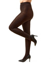 Women's Cashmere Blend Luxe Sweater Tights : Color: Brown Heather