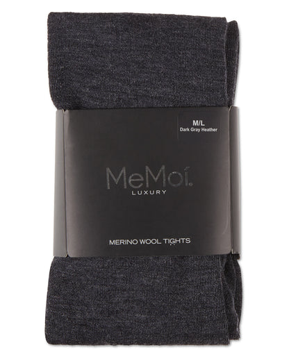 Women's Merino Wool Solid Knit Tights : Color: Black
