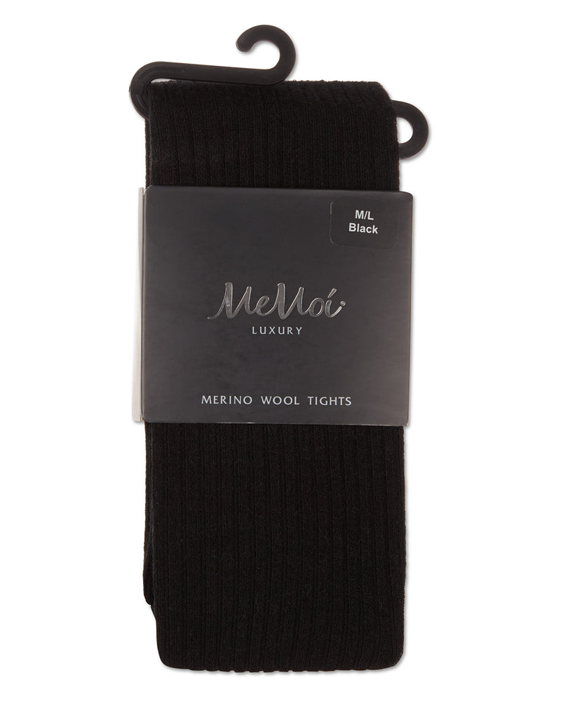 MeMoi Merino Wool Ribbed Sweater Tights - Village Sock Shop
