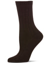 Women's Silky-Soft Ribbed Rayon Blend Crew Sock