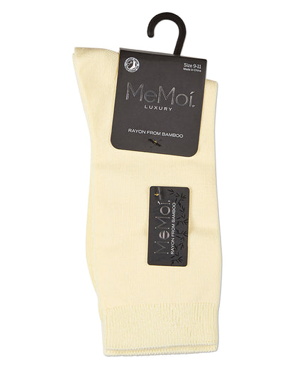Women's Flat-Knit Bamboo Blend Crew Socks