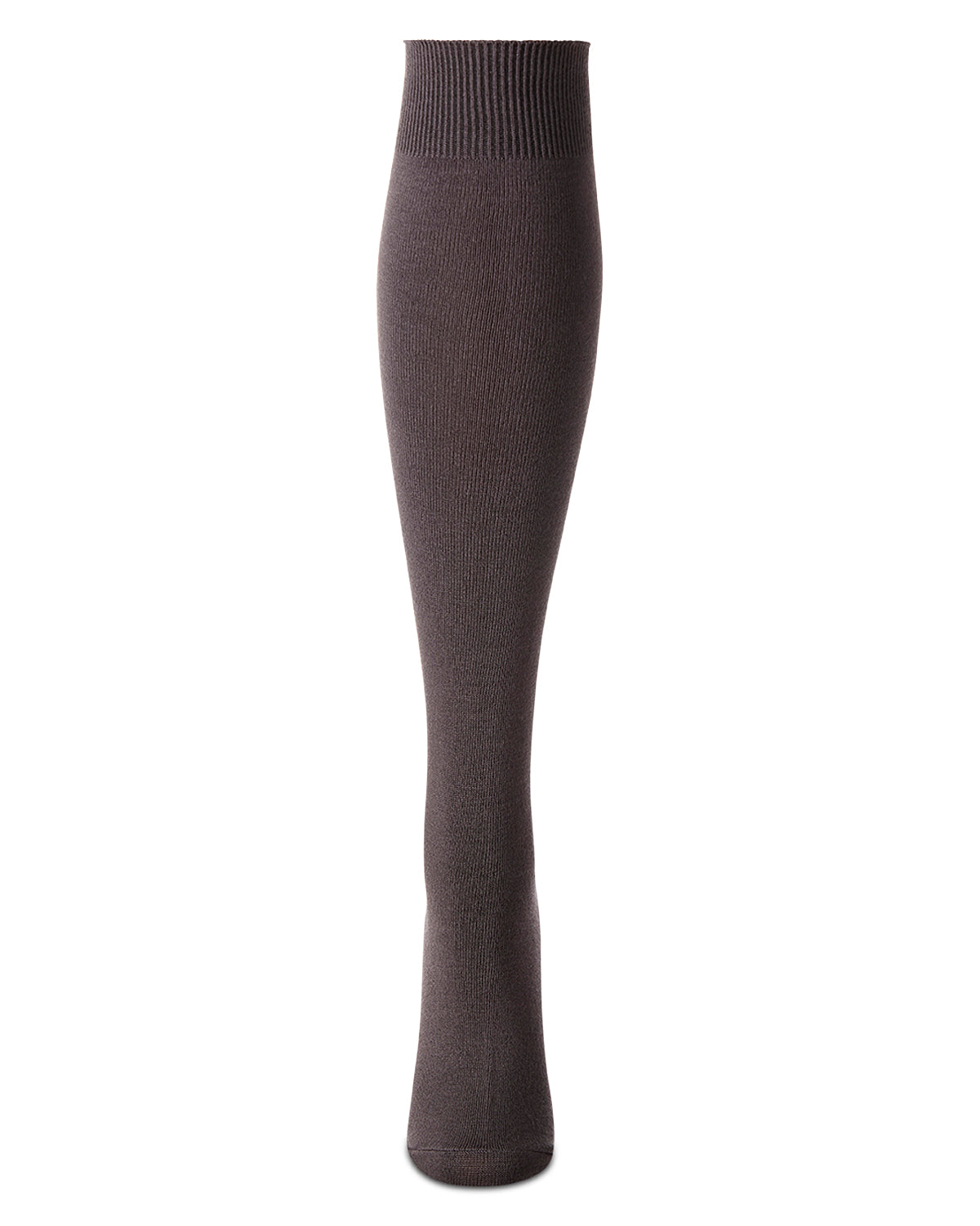 Women's Natural Bamboo Blend Solid Knit Knee High Socks : Color: Dark Gray