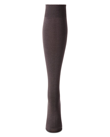 Women's Natural Bamboo Blend Solid Knit Knee High Socks : Color: Dark Gray