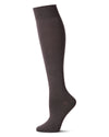 Women's Natural Bamboo Blend Solid Knit Knee High Socks : Color: Dark Gray