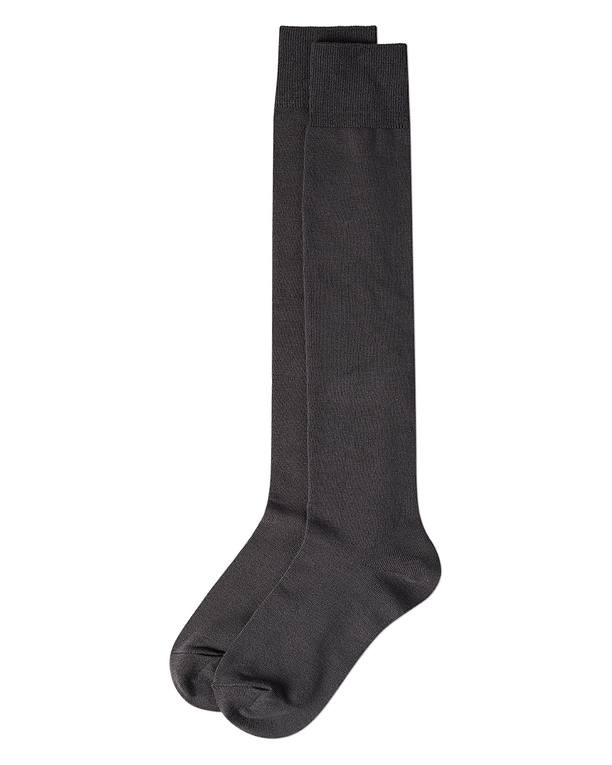 Women's Natural Bamboo Blend Solid Knit Knee High Socks : Color: Dark Gray