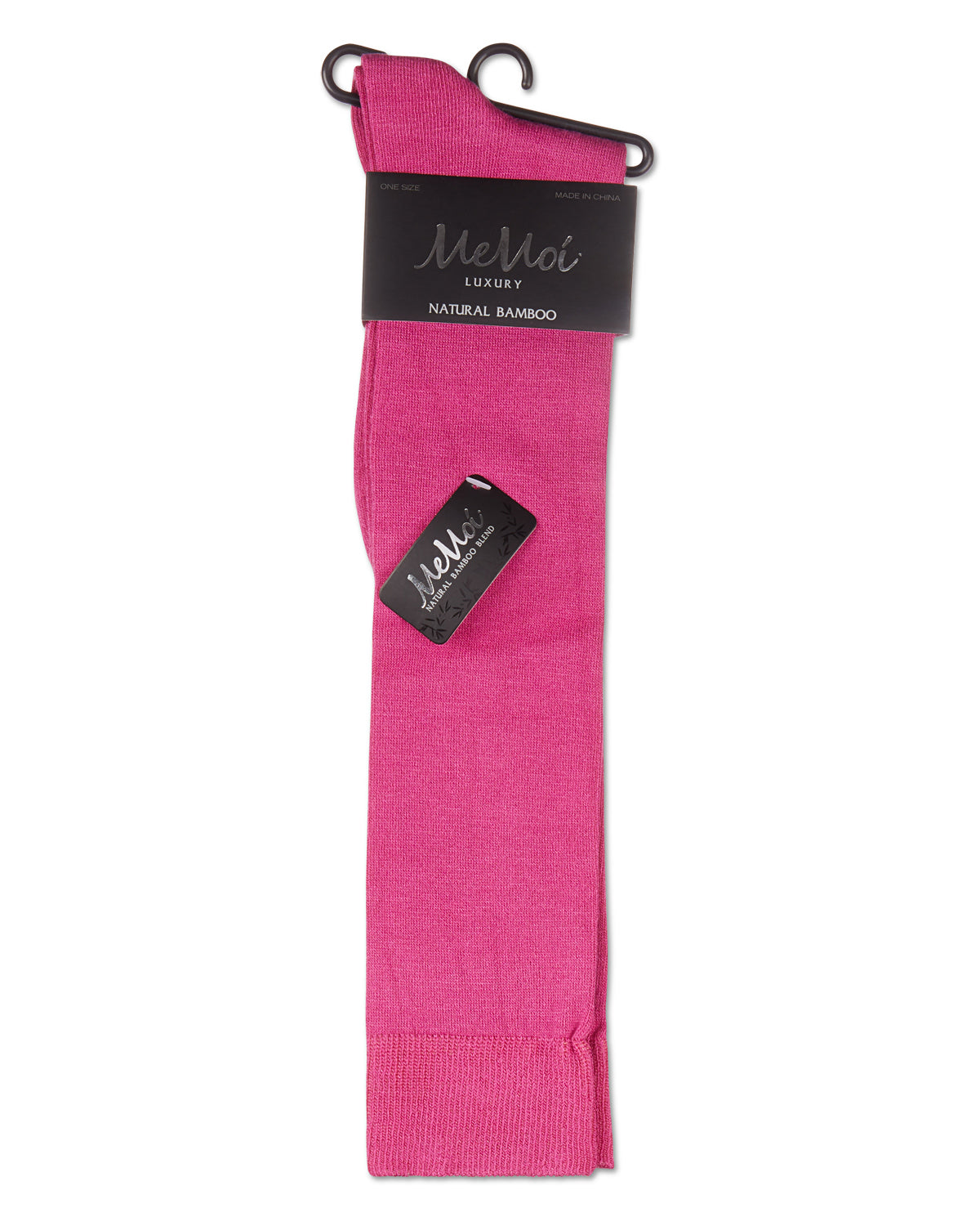 Women's Natural Bamboo Blend Solid Knit Knee High Socks : Color: Fuschia