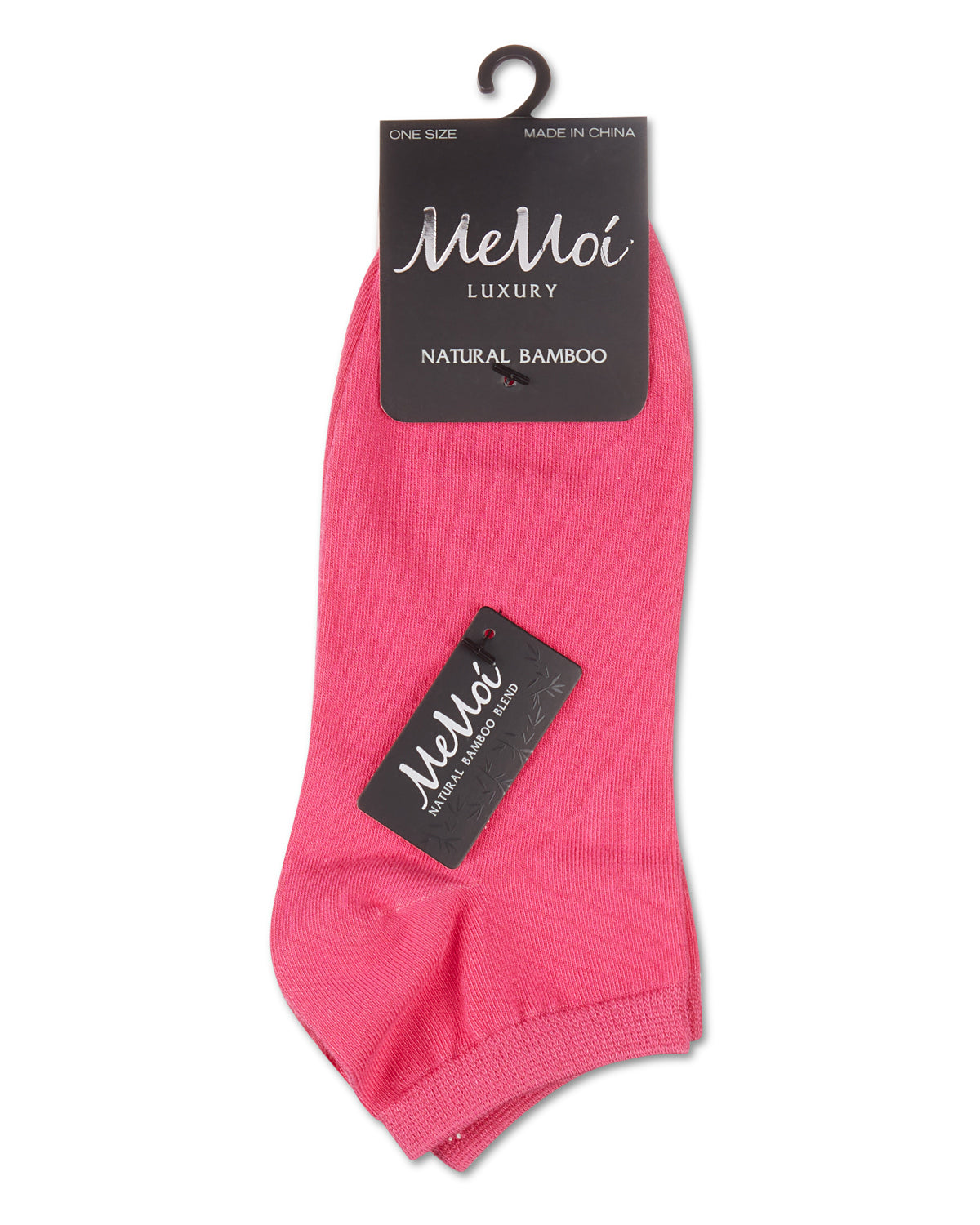 Women' Bamboo Blend Solid Knit Low-Cut Socks : Color: Pink
