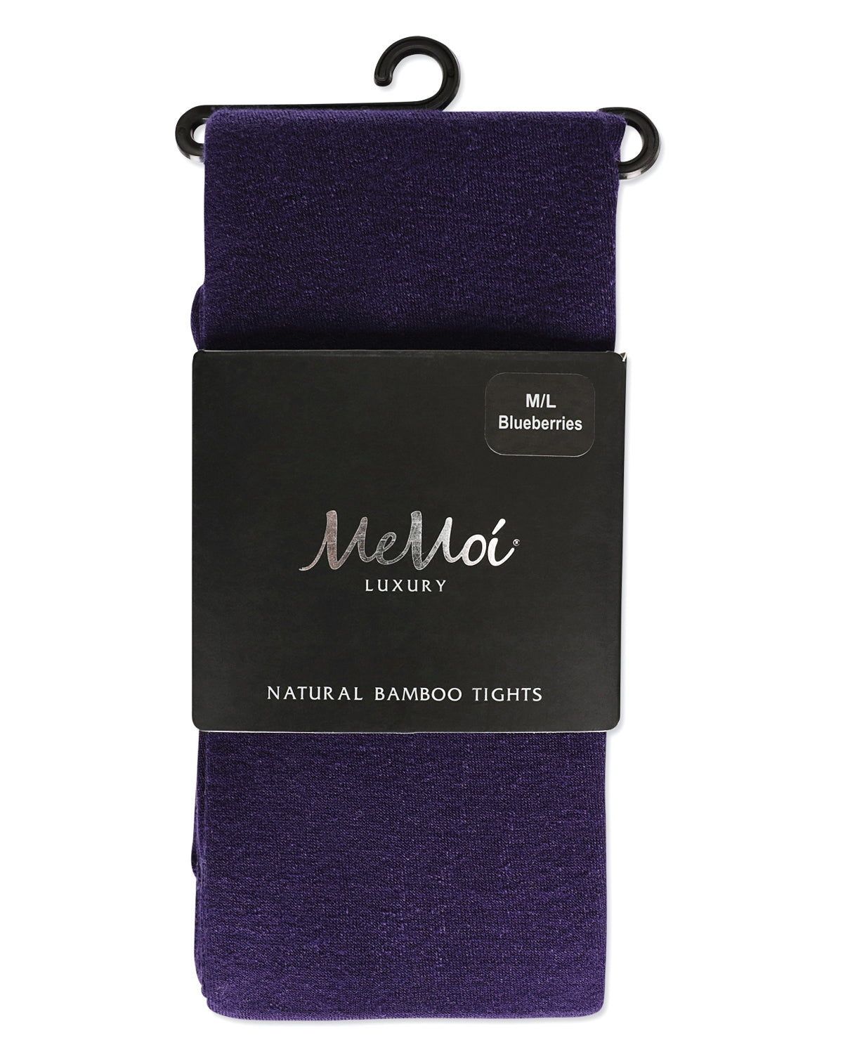 Natural Bamboo Blend Solid Color Opaque Tights : Color: Blueberries