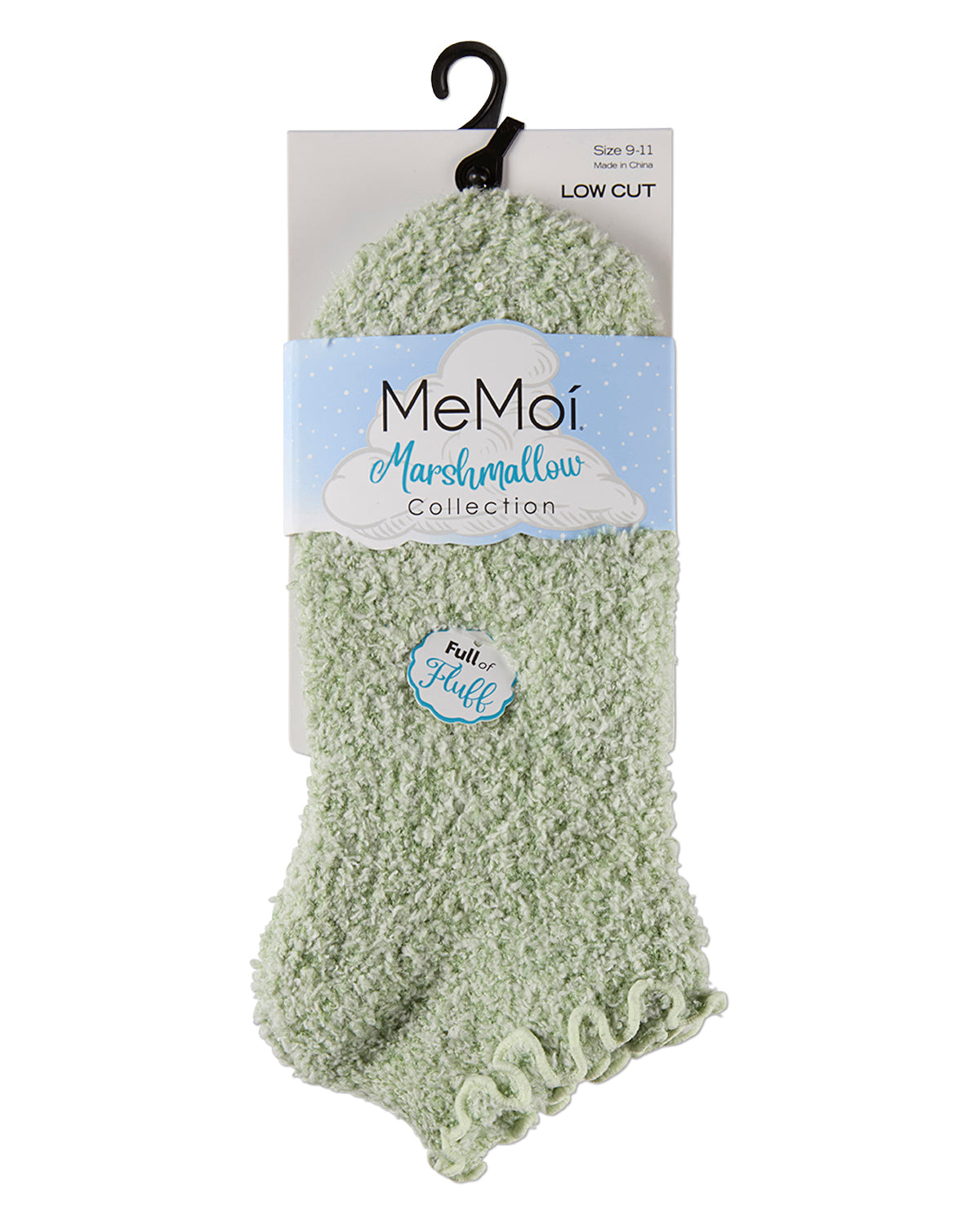 Women's Marshmallow Scalloped-Edge Ultra-Plush Low Cut Sock