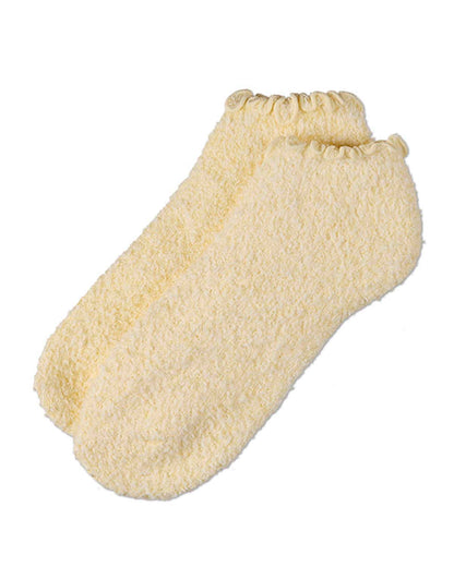 Women's Marshmallow Scalloped-Edge Ultra-Plush Low Cut Sock