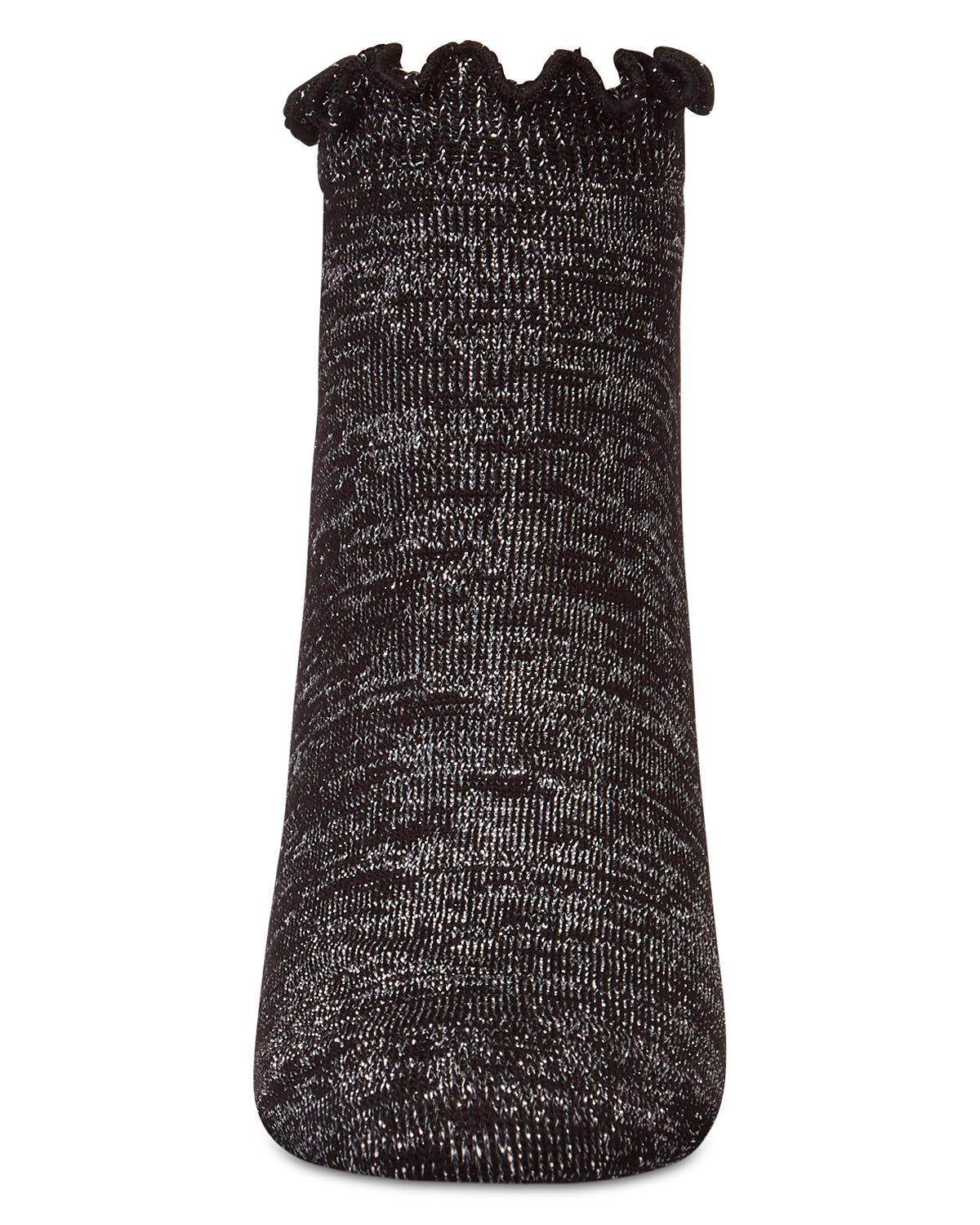 Women's Lurex Bamboo Shortie Socks : Color: Black