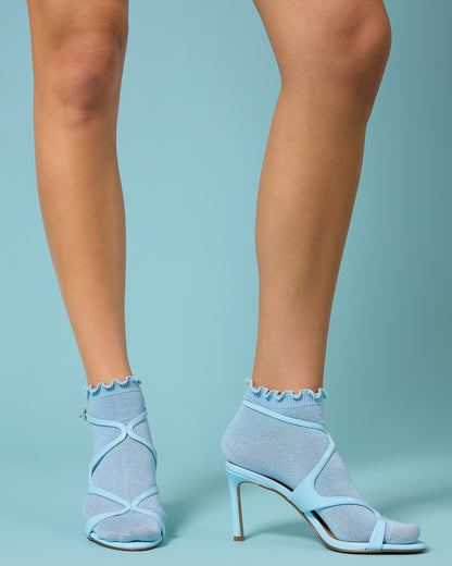 Women's Lurex Bamboo Shortie Socks