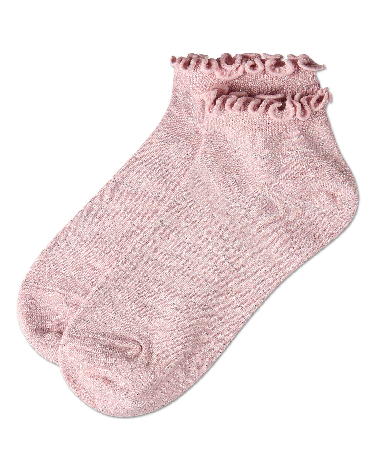Women's Lurex Bamboo Shortie Socks : Color: Black