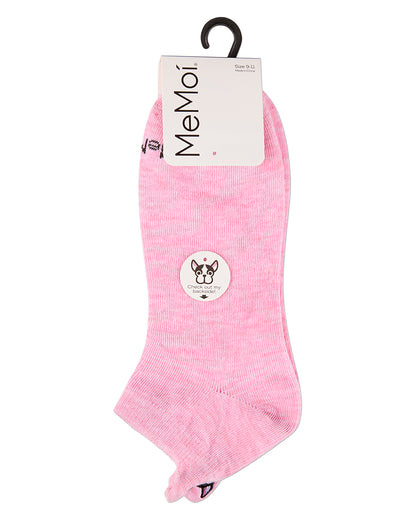 Women's Frenchie Love Low-Cut Tab Socks