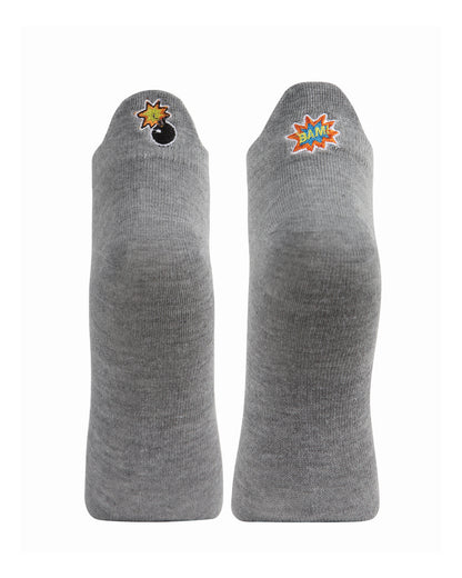 Women's Bombs Away Low-Cut Tab Socks : Color: Medium Gray Heather