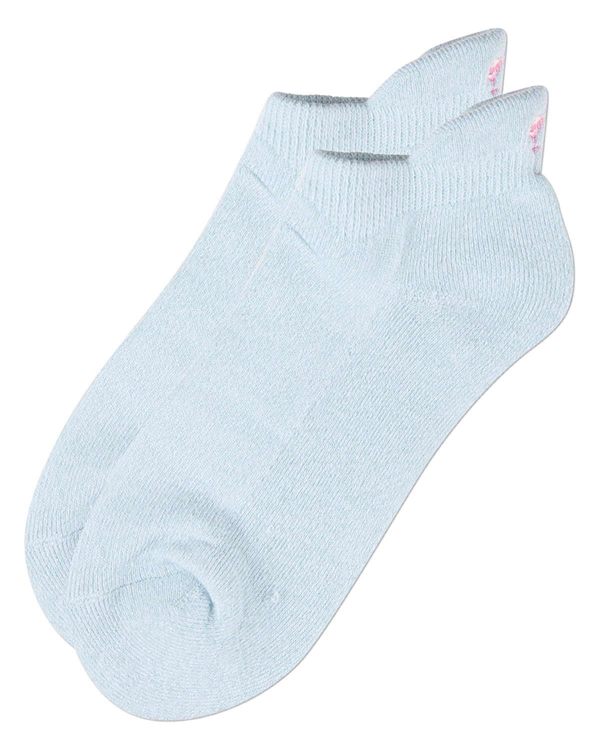 Women's Flamingo-Embroidered Half-Cushioned Low Cut Sock