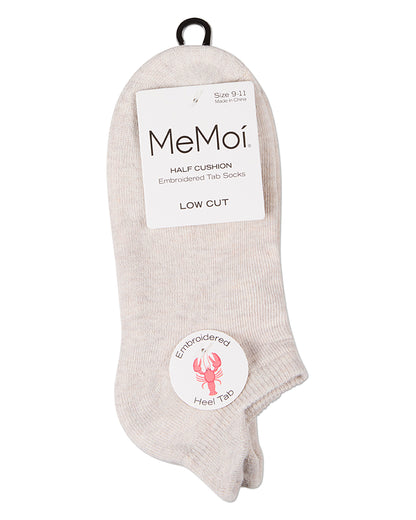 Women's Lobster-Embroidered Half-Cushioned Low-Cut Sock
